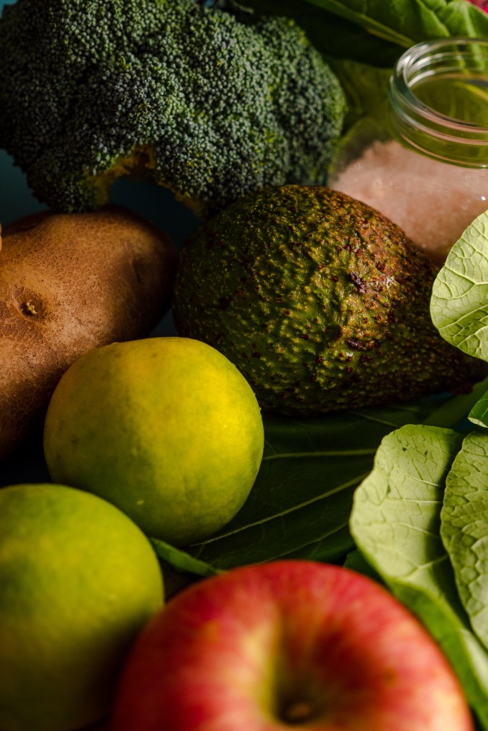 Various fruits and vegetables.